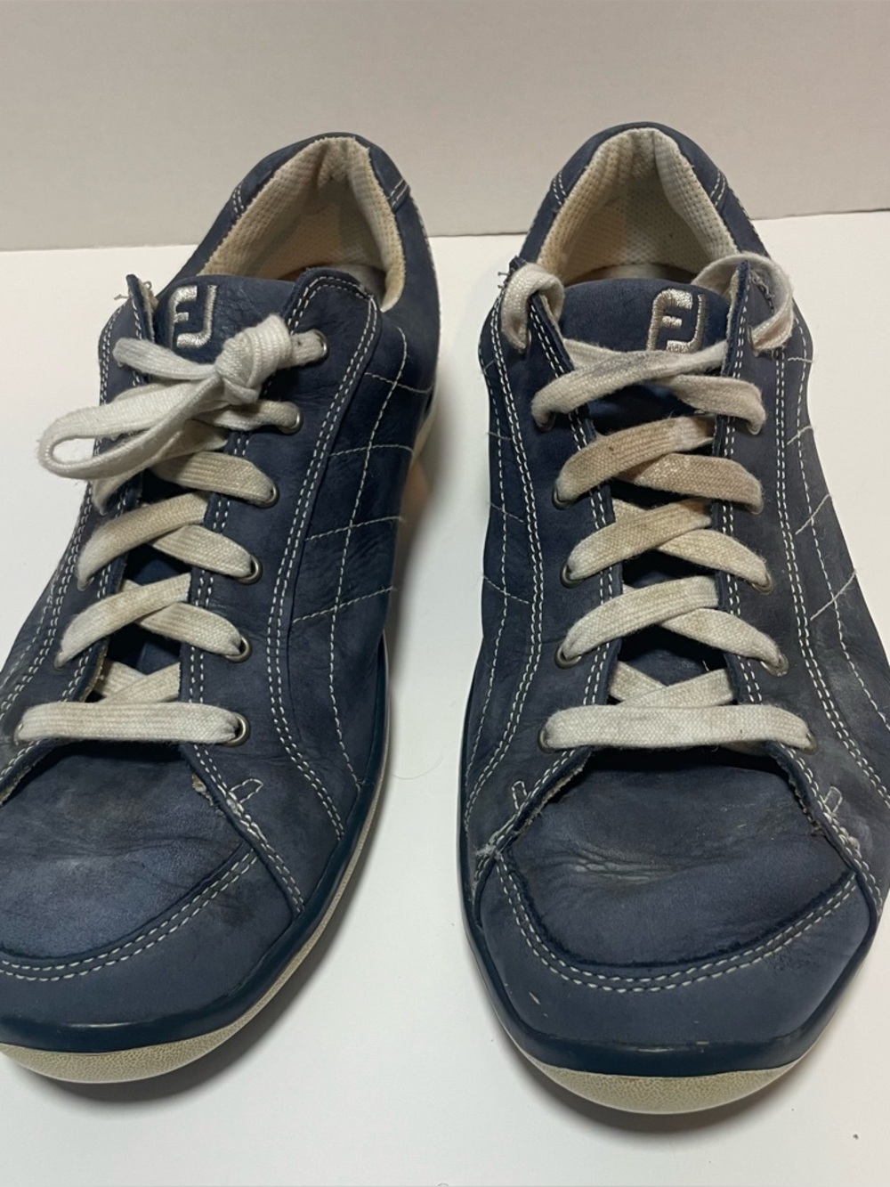 FootJoy Navy and White Men's Casual Lace-Up Sneakers